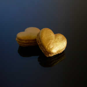 Macaron cœur d'or